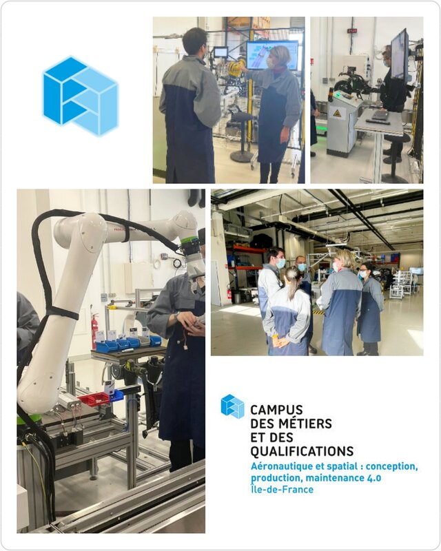 Visite du Campus des Métiers et des Qualifications Collège Galilée